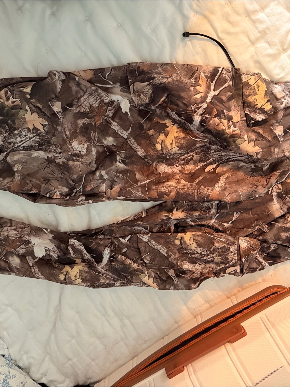 SHEIN Brown Leaf Camo Jogger Pants